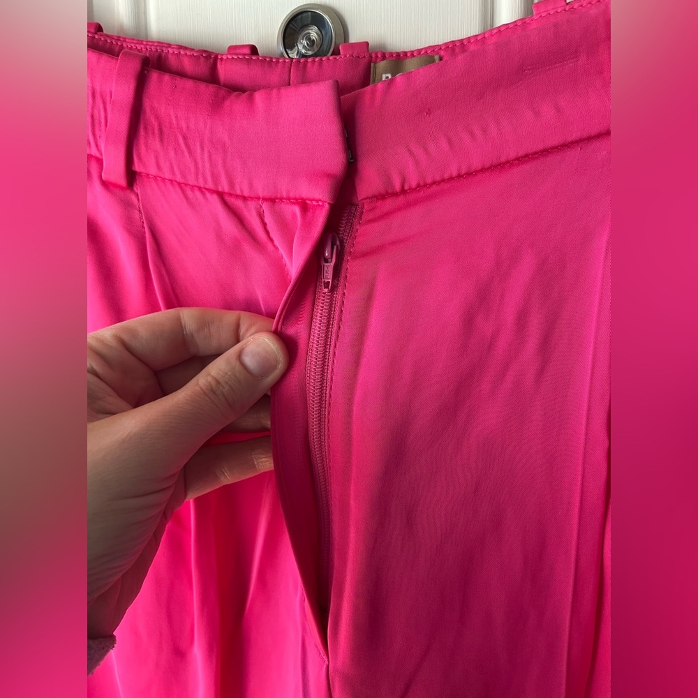 Boss x Alica Schmidt wide leg pants in pink size 0 women’s - Picture 5 of 10